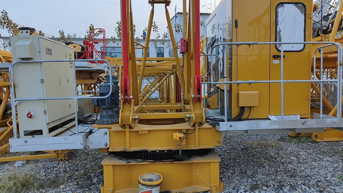 Used XCMG tower crane inspection before export
